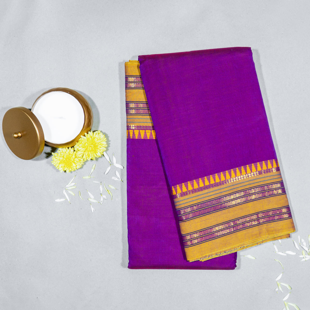 Purple Madurai Cotton