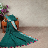 PURE HANDLOOM LINEN SAREE