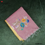 COTTON LINEN SAREE