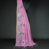 COTTON LINEN SAREE
