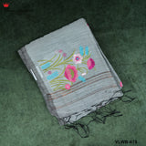 COTTON LINEN SAREE