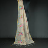 COTTON LINEN SAREE