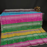 BERHAMPURI DOUBLE PALLA SILK SAREE